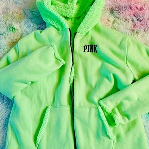 Lime Green Hoodie by PINK Victoria's Secret